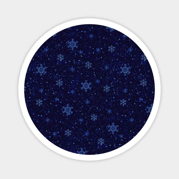 Snowflakes Magnet by hxrtsy